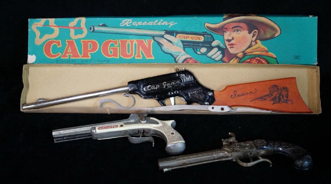 3 VINTAGE TOY GUNS; LARGEST: 3 VINTAGE TOY GUNS; LARGEST 22.5"L