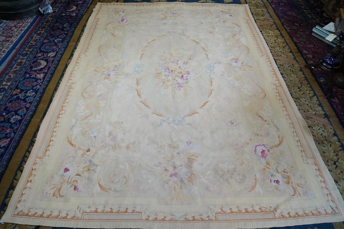 AUBUSSON RUG 8'10" X 5'10": AUBUSSON RUG 8'10" X 5'10"