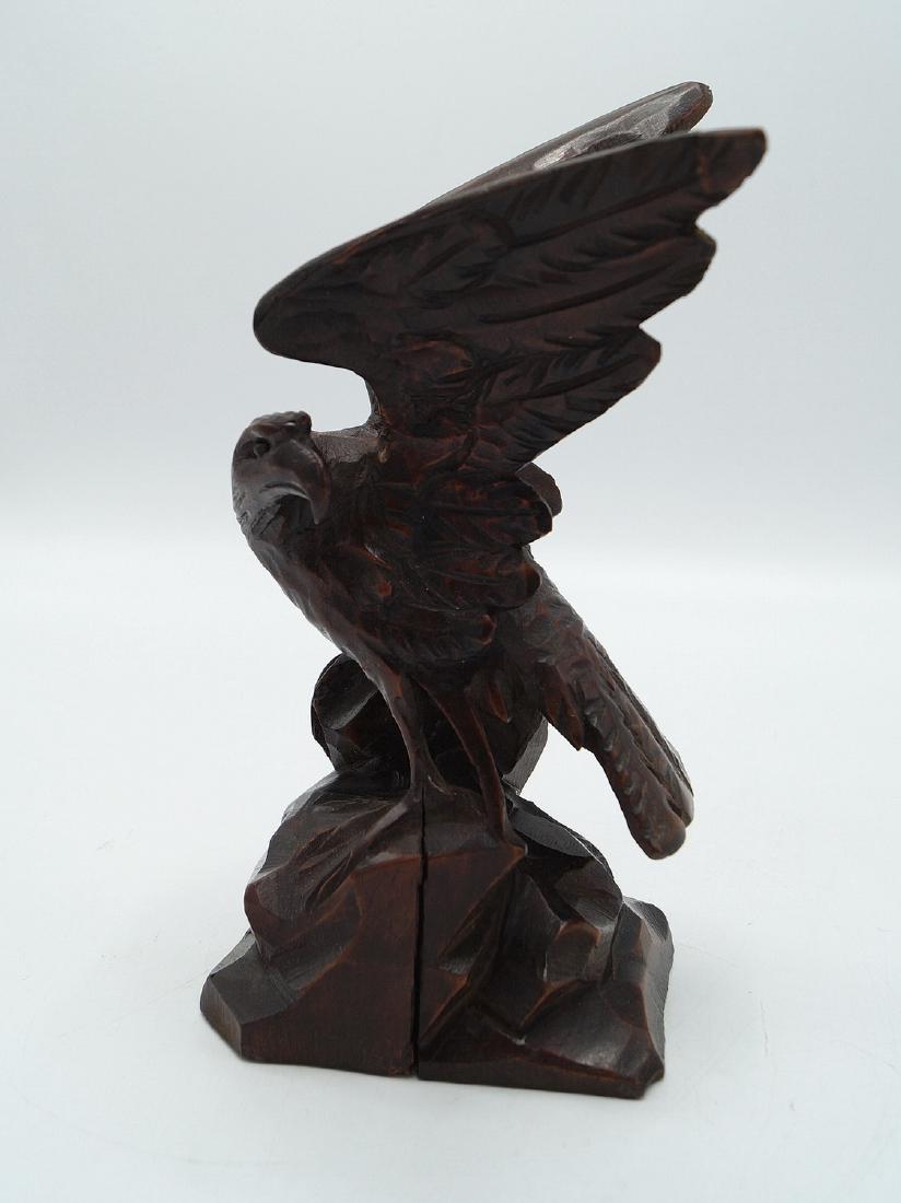 BLACK FOREST CARVED EAGLE: BLACK FOREST CARVED EAGLE 7.5"H