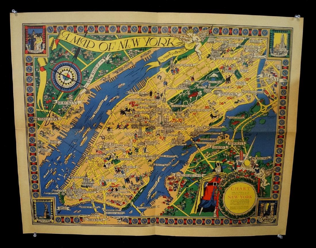 THE GREAT MAP OF NEW YORK 1939 WORLD'S FAIR RUSSELL: THE GREAT MAP OF NEW YORK 1939 WORLD'S FAIR RUSSELL PATTERSON