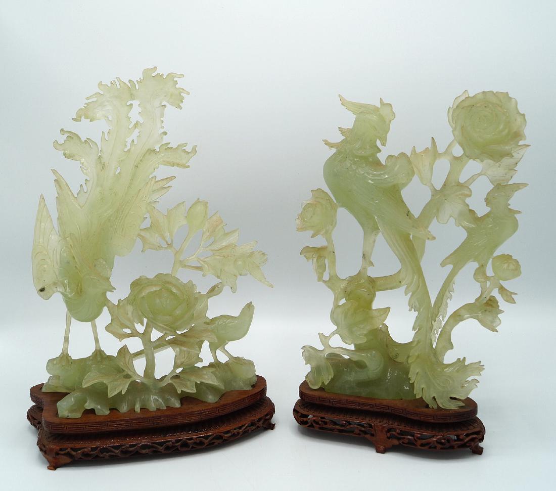 PR. JADE BIRDS ON TEAK STANDS (1 of 10)