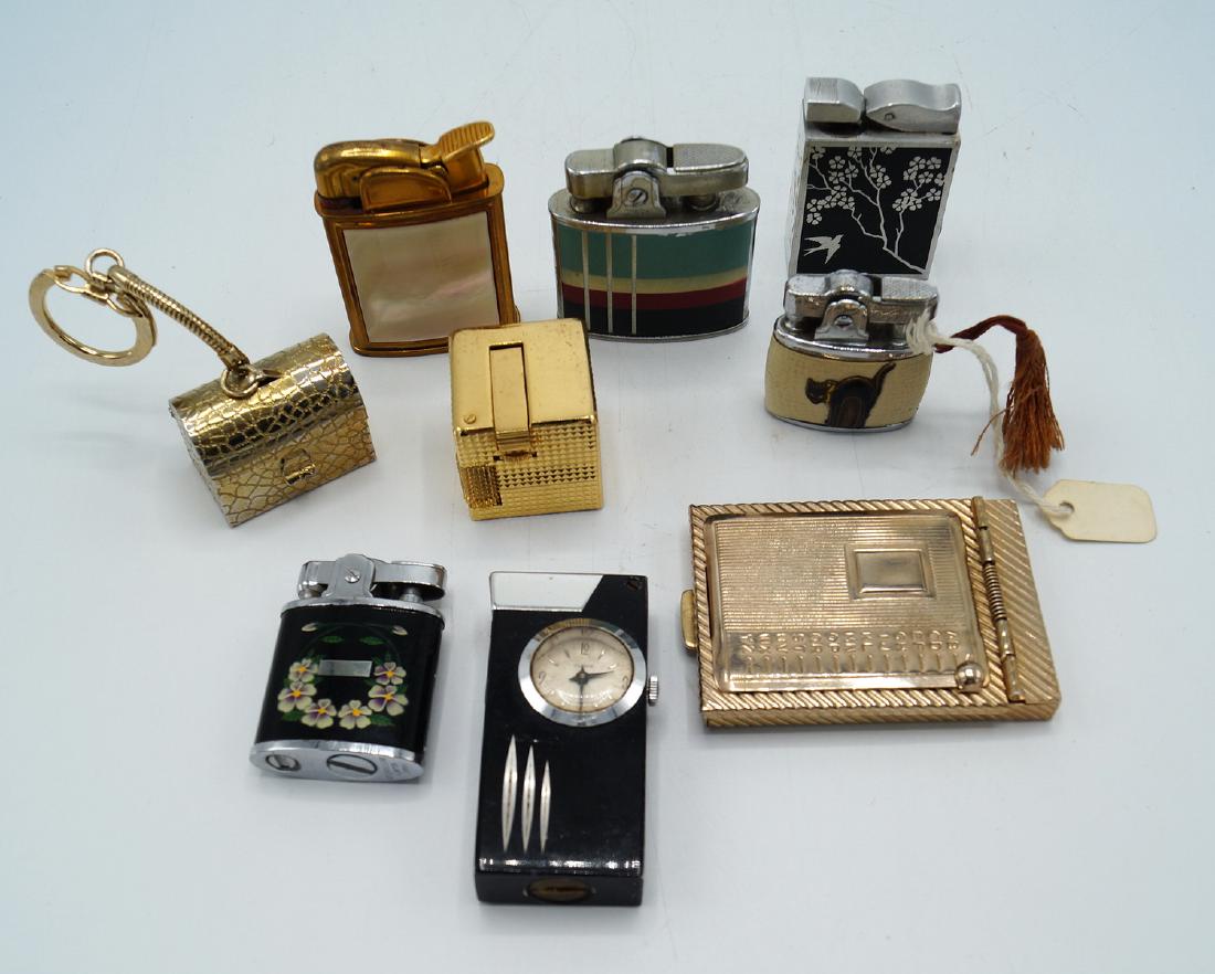 TRAY LOT 7 VINTAGE LIGHTERS (1 of 3)