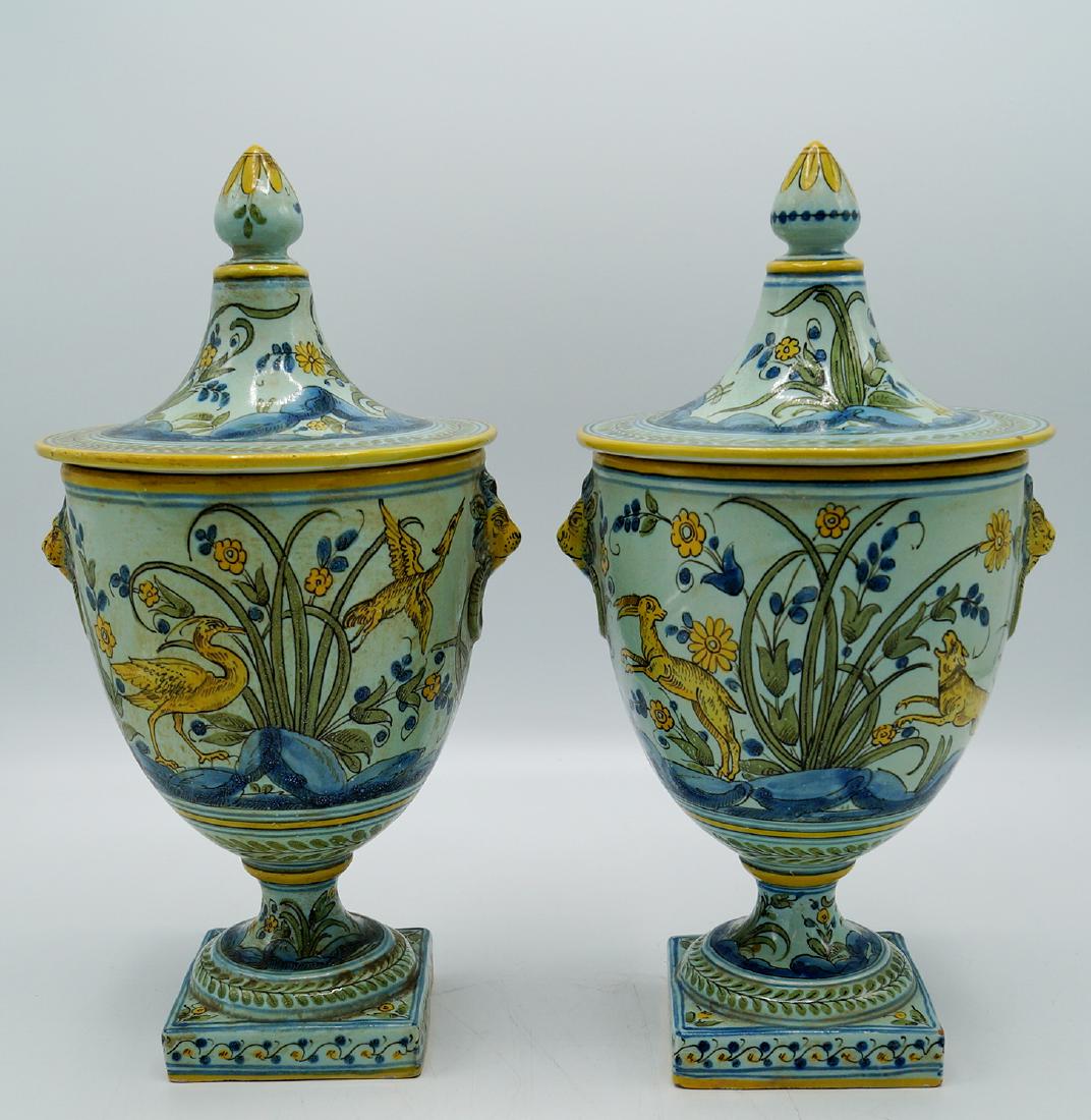 PR. PORCELAIN COVERED URNS (1 of 7)