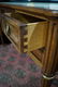 LOUIS XVI STYLE LEATHER TOP FRUITWOOD DESK 30"H X 50"W - 4