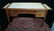 LOUIS XVI STYLE LEATHER TOP FRUITWOOD DESK 30"H X 50"W - 6