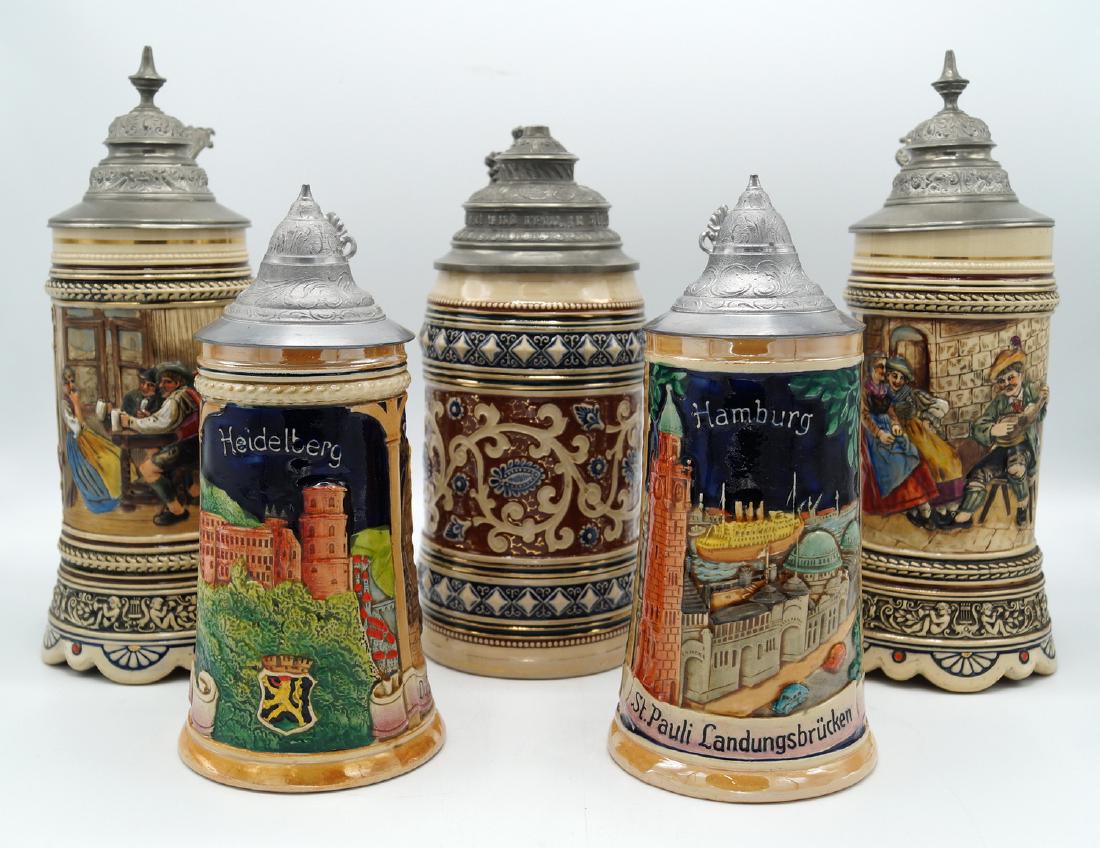 5 GERMAN STEINS  INC. MUSIC BOX (1 of 13)