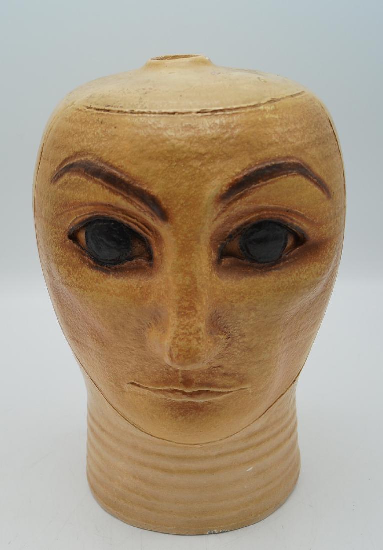 CERAMIC HEAD VASE INITIALED (1 of 5)