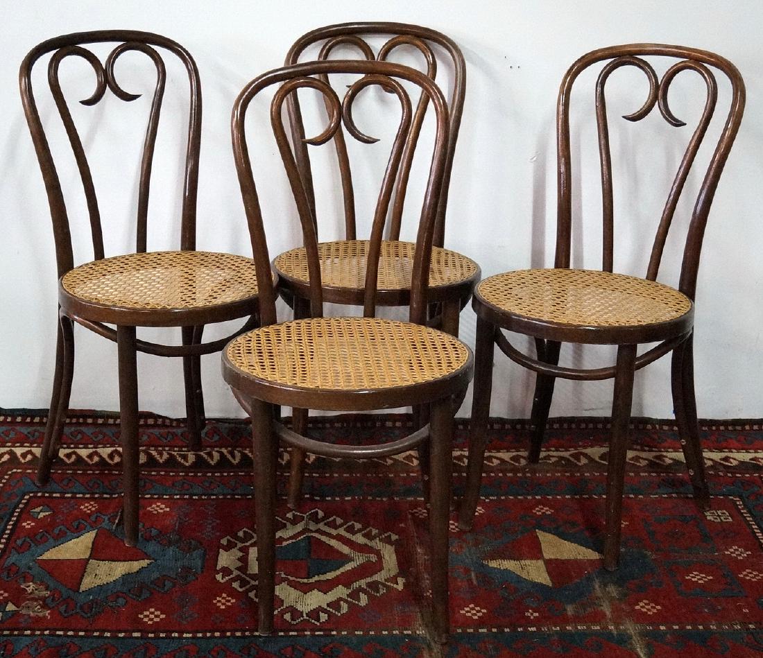 4 THONET BENTWOOD BISTRO CHAIRS (1 of 4)