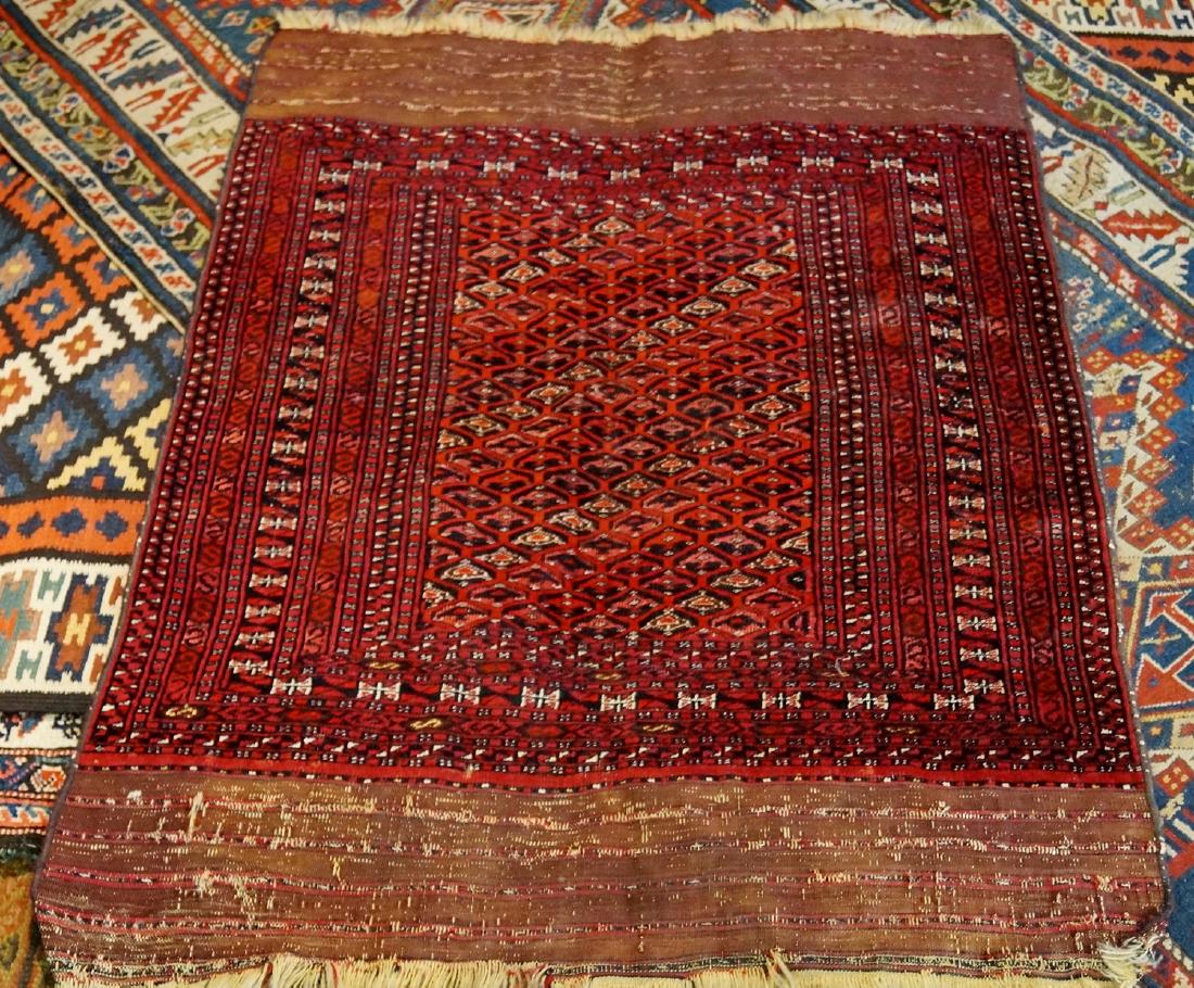 ANTIQUE BOKHARA MAT (RED)  2'7" X 3'6" (1 of 5)