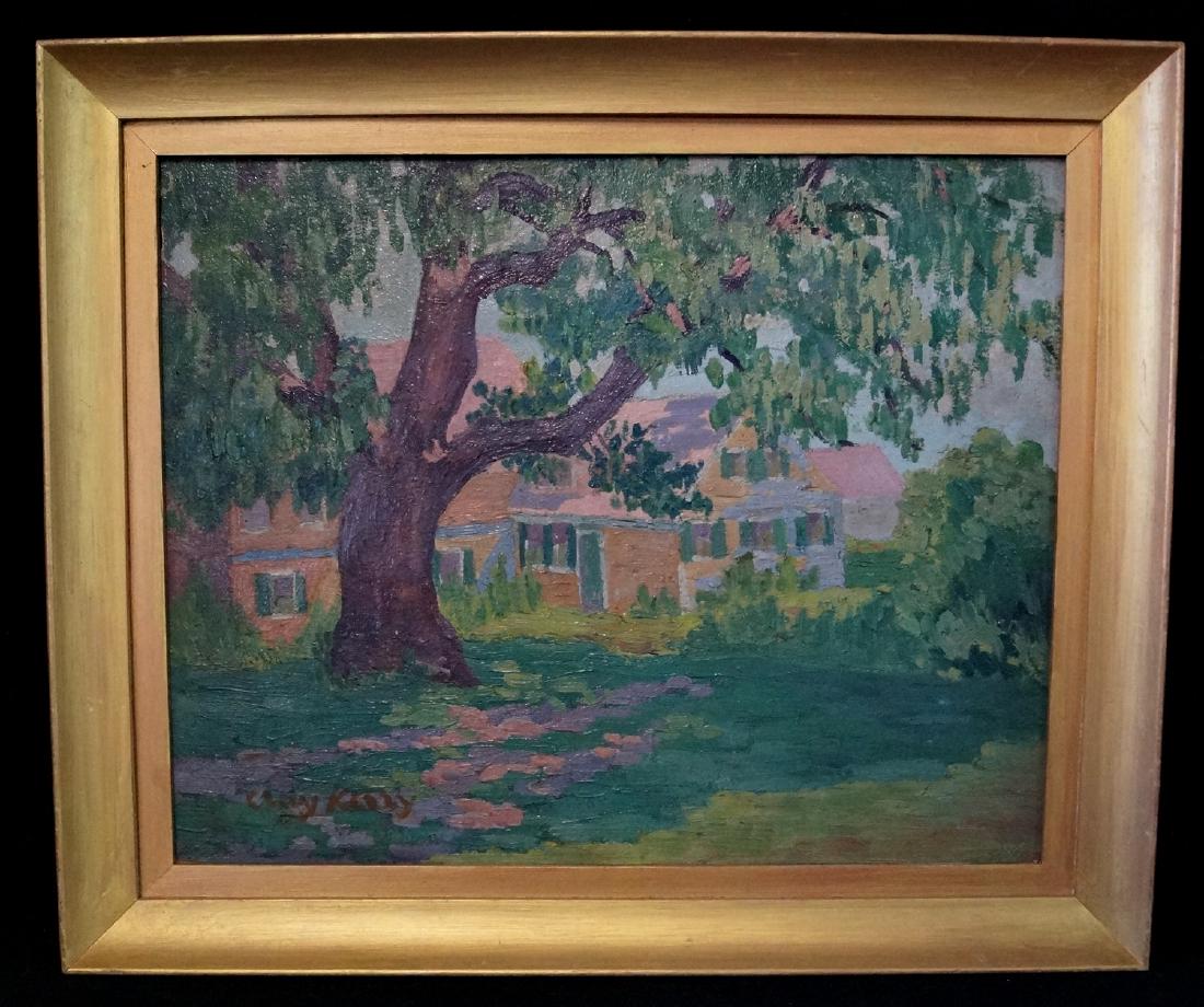 CLAY KELLY O/B "LANDSCAPE W/LARGE TREE" (1 of 4)