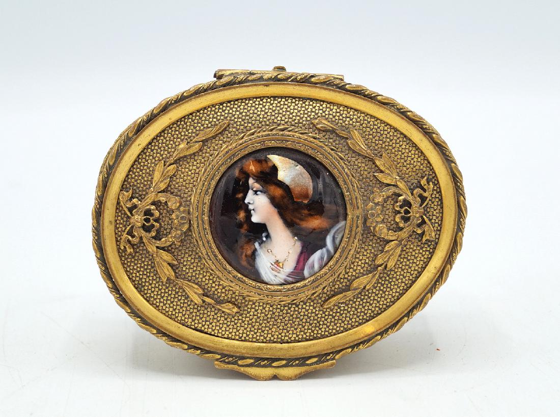 LIMOGES BRONZE & ENAMEL BOX (1 of 6)