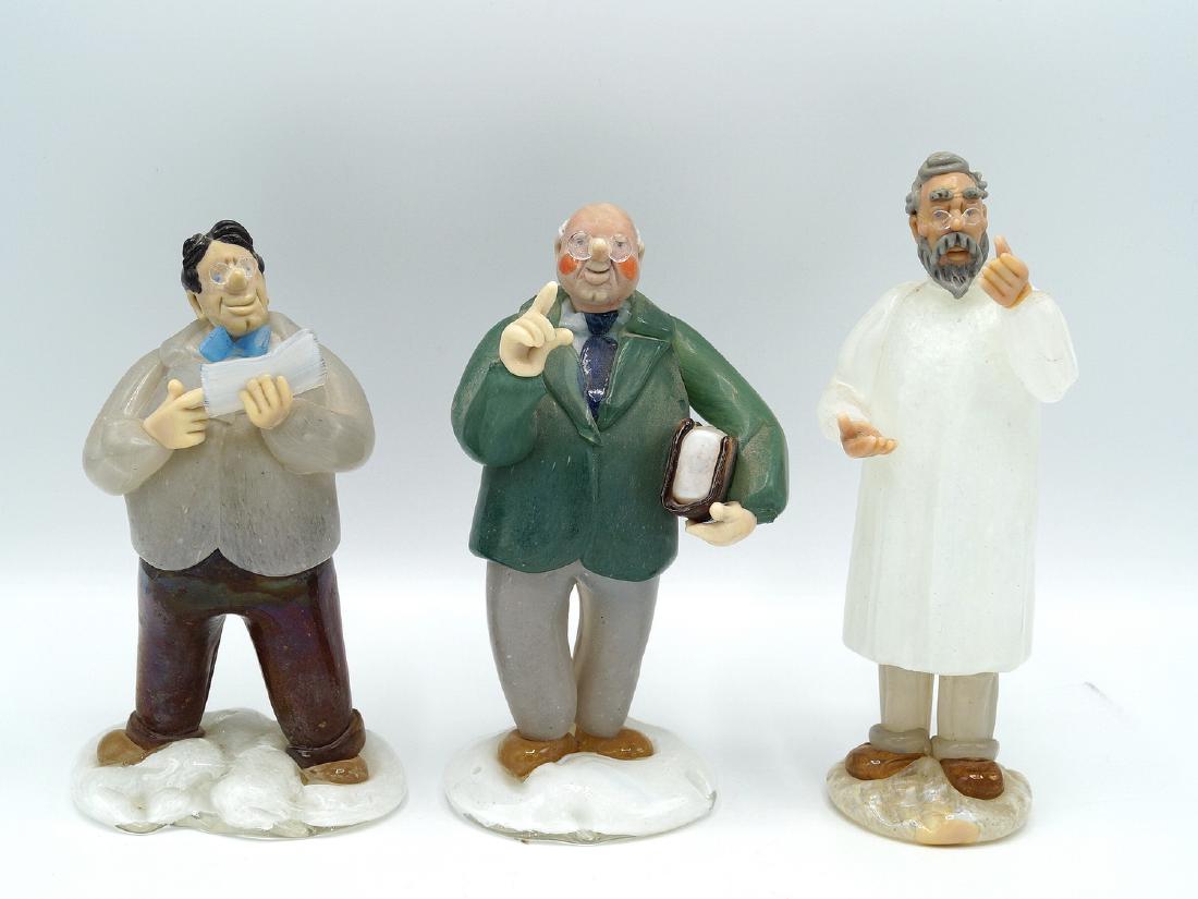 3 MURANO GLASS FIGURES (DOCTOR, LAWYER, & TEACHER) (1 of 7)