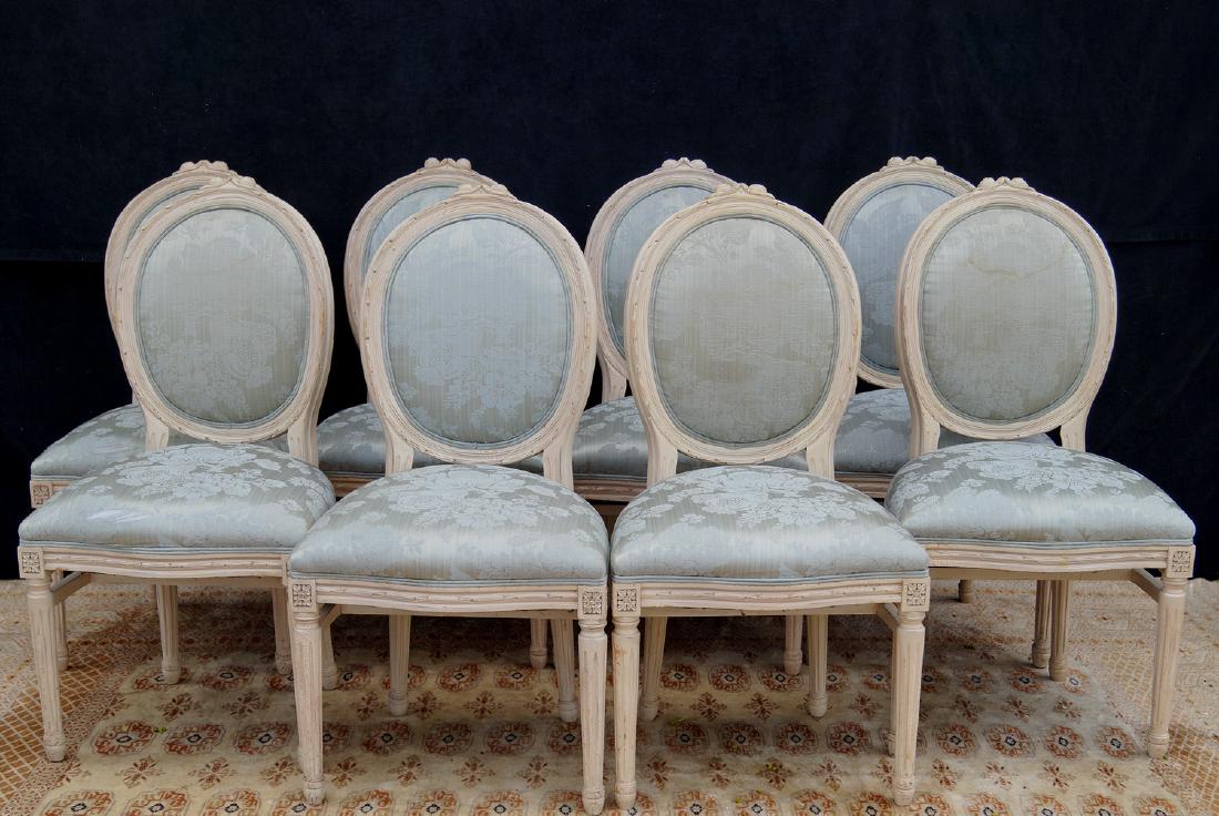 SET 8 LOUIS XVI STYLE DINING CHAIRS (1 of 3)