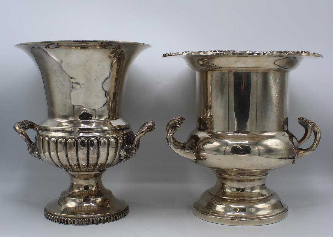 2 SILVERPLATE CHAMPAGNE COOLERS (1 of 10)