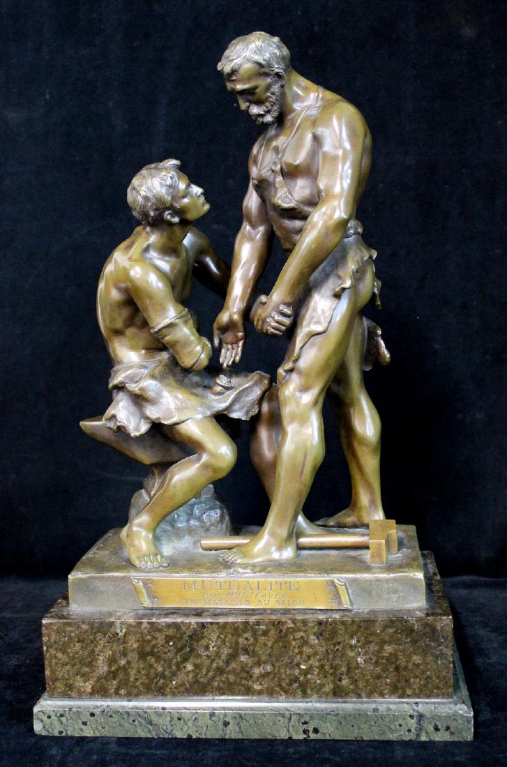 BRONZE GROUP " MUTUALITE" MAURICE CONSTANT (1 of 10)