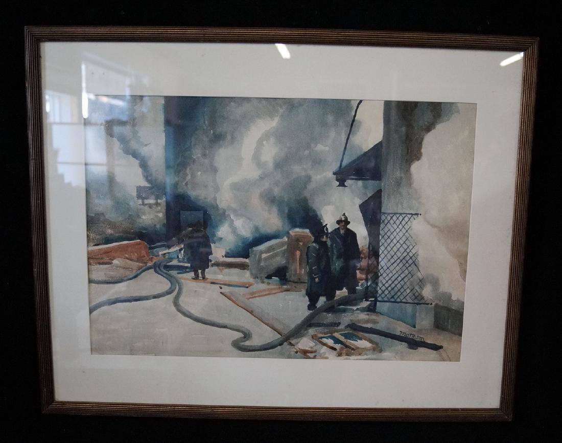MATTESON SGN. WATERCOLOR ILLUSTRATION (1 of 7)