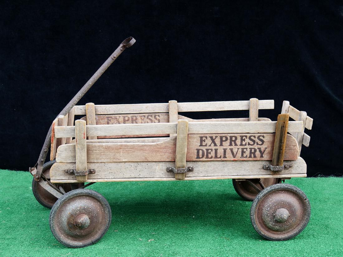 VINTAGE WAGON "EXPRESS DELIVERY" (1 of 6)