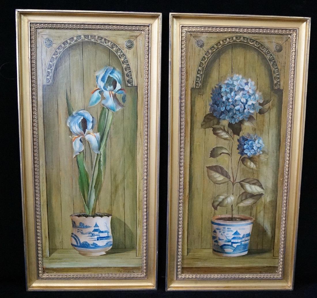 PR. F. DE VILLENEUVE SGN. OIL ON CANVAS STILL LIFES (1 of 10)