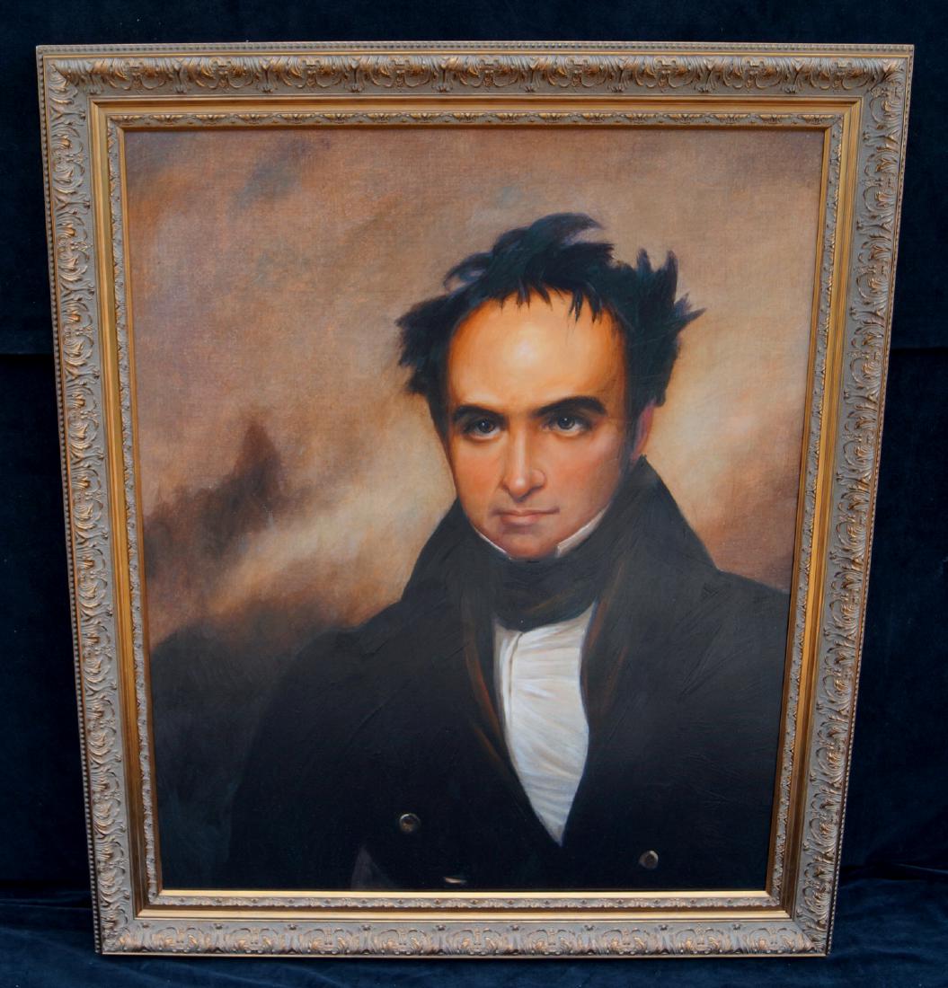 DANIEL WEBSTER GILT FRAME PAINTED PRINT ON CANVAS (1 of 5)