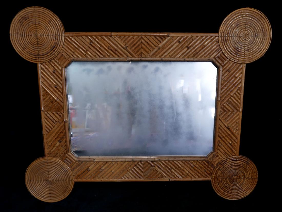 ANTHONY BARATTA: VINTAGE BAMBOO MIRROR (1 of 5)