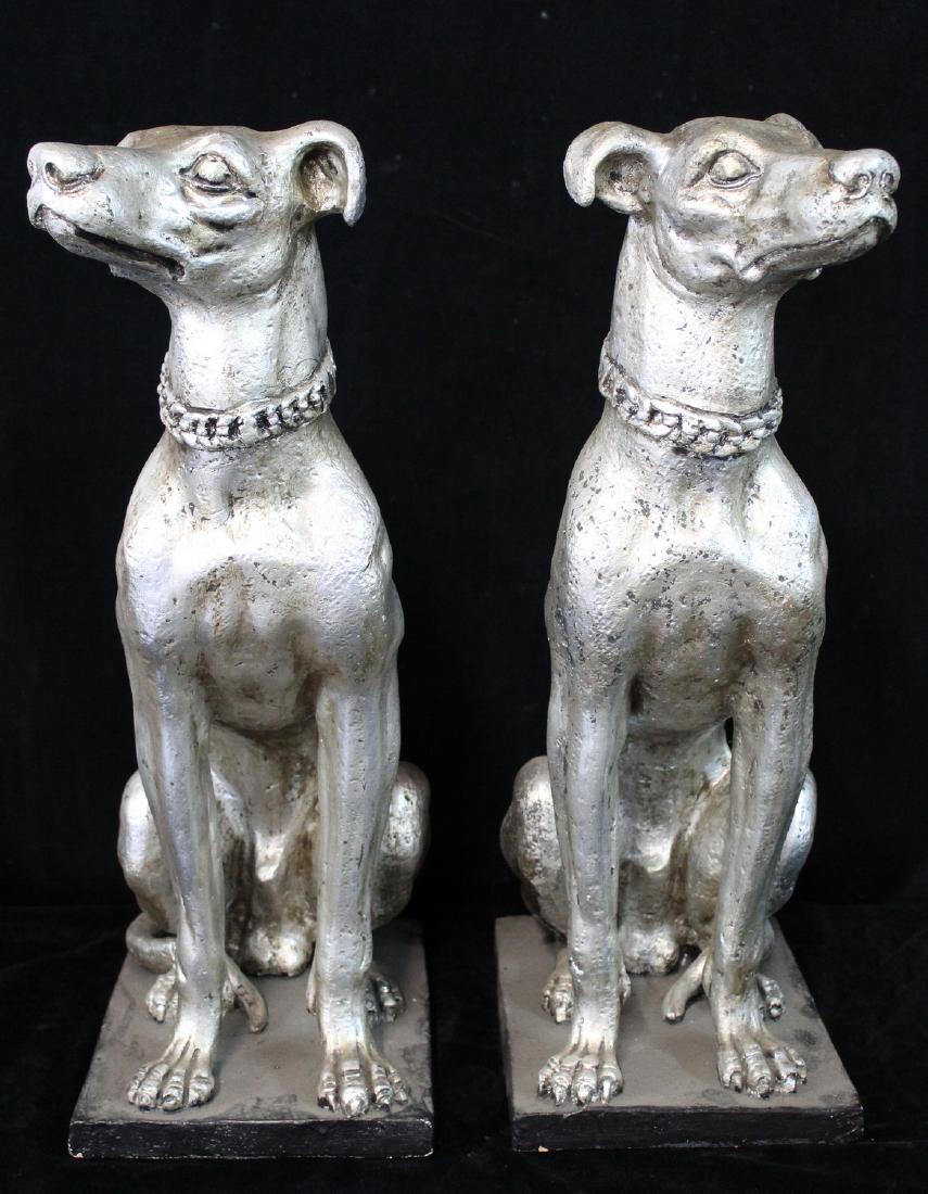 PR. SILVER LEAF TERRACOTTA DOGS (1 of 4)