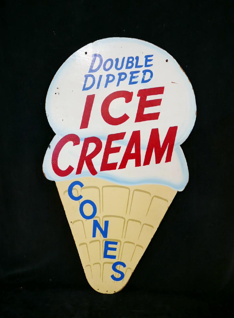 ANTHONY BARATTA: "DOUBLE DIP ICE CREAM" VINTAGE PAINTED (1 of 5)