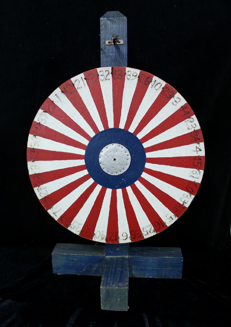 ANTHONY BARATTA: FOLK ART GAME WHEEL (1 of 7)