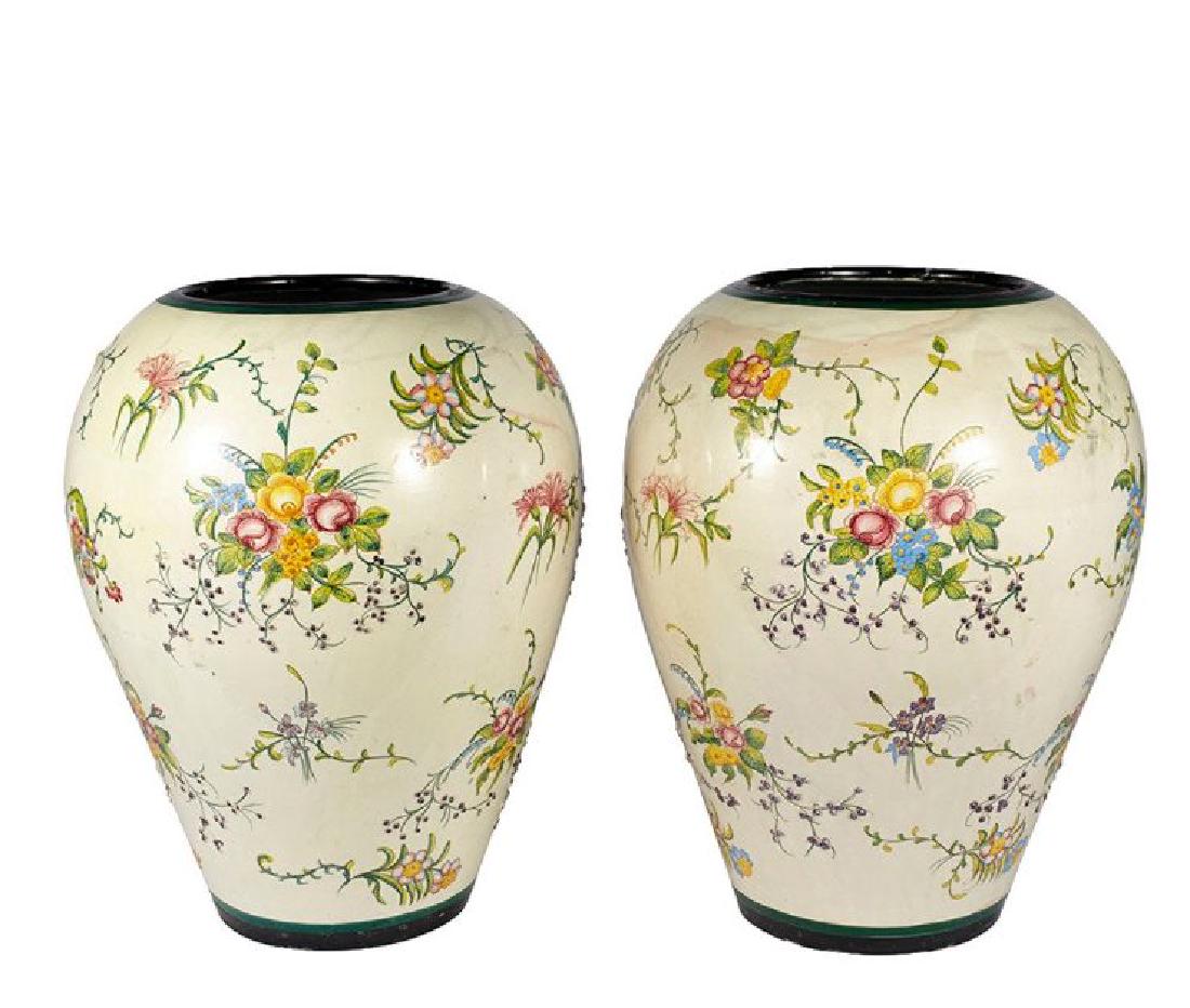 ANTHONY BARATTA: PR. ITALIAN MAJOLICA VASES (1 of 7)