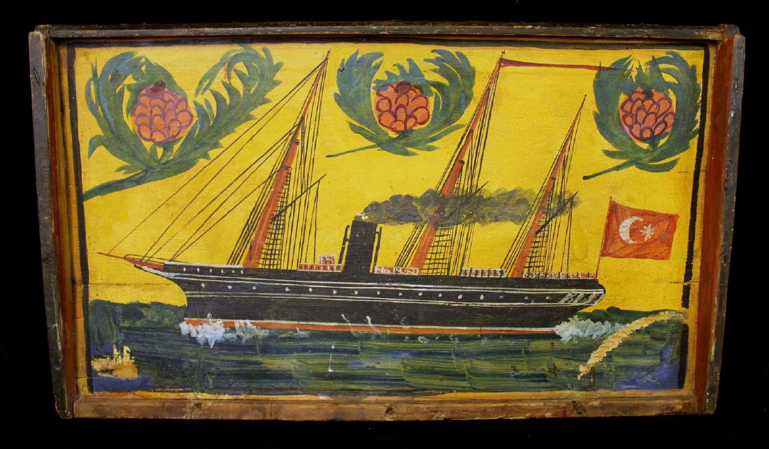 ANTHONY BARATTA: FOLK ART PAINTING ON BOARD (1 of 6)