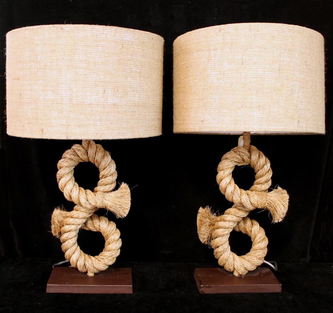 ANTHONY BARATTA: PR. ROPE TWIST LAMPS (1 of 6)