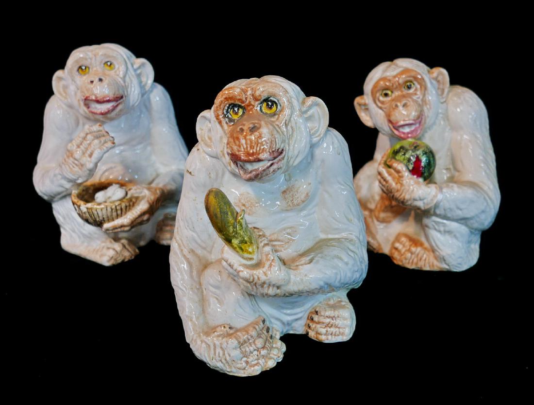 GROUP 3 ITALIAN CERAMIC MONKEYS (1 of 6)