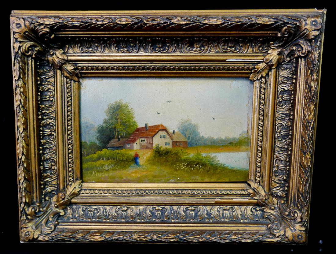 G. NEUDA SGN. OIL ON BOARD LANDSCAPE (1 of 5)