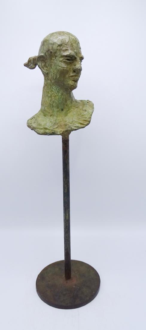 JAVIER MARIN BY/AFTER BRONZE BUST ON STAND (1 of 8)