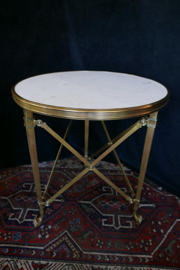 RALPH LAUREN BRONZE & MARBLE GUERIDON TABLE (1 of 5)