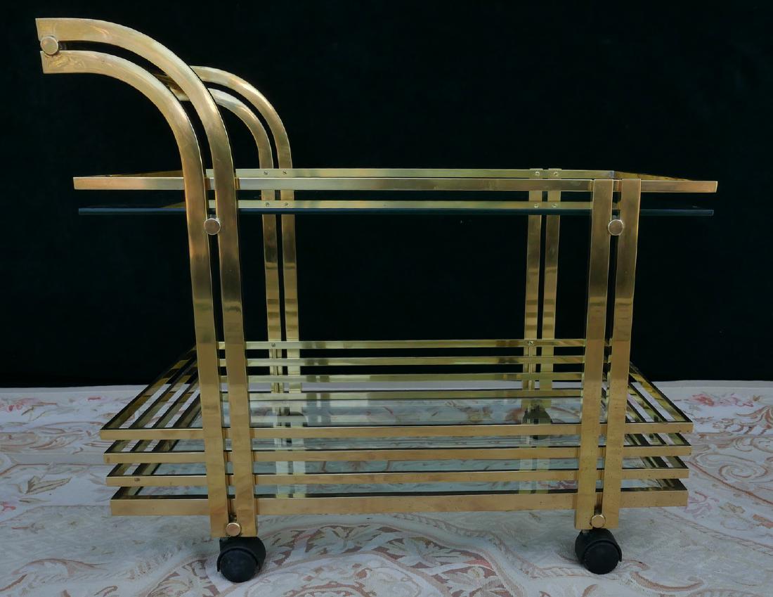 MID CENTURY BRASS TEACART (1 of 5)