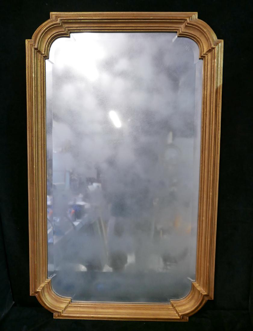 HOLLYWOOD REGENCY GILT MIRROR (1 of 2)