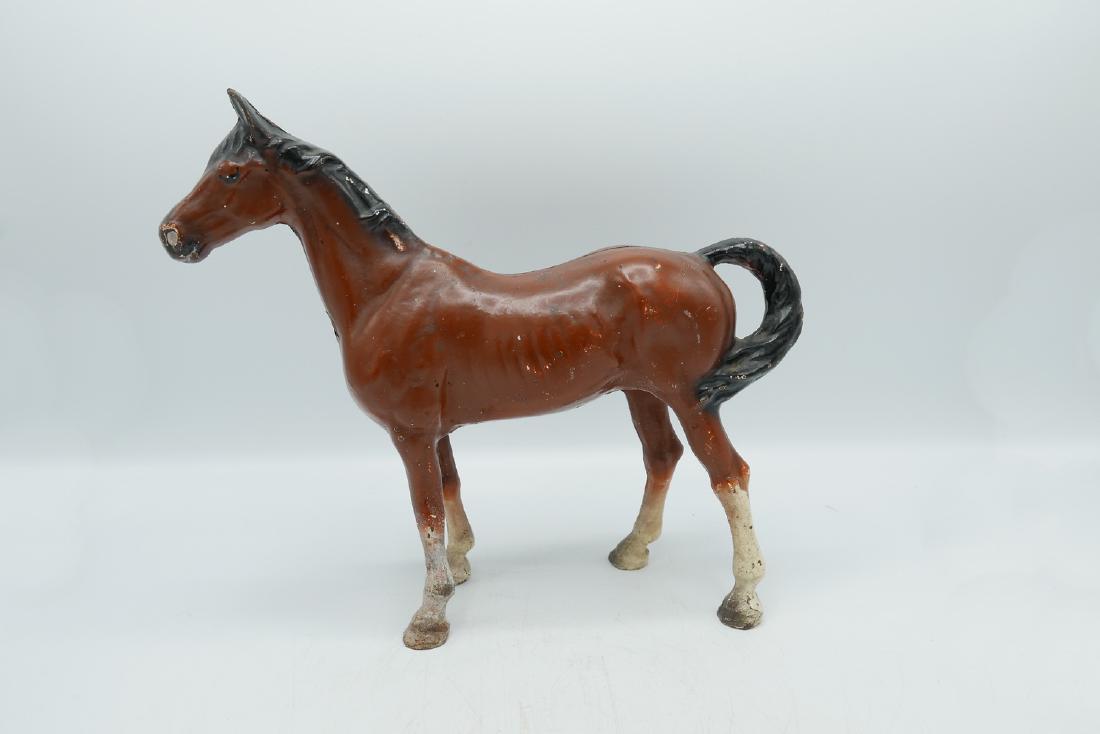 CAST IRON HORSE FIGURAL DOORSTOP (1 of 3)