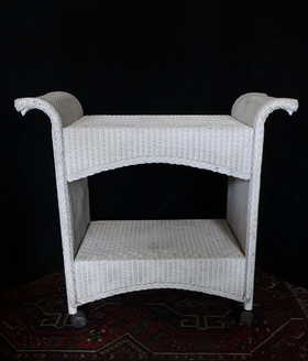 Vintage Wicker Bar Carts Tea Cellarettes For Antique Wicker Tea Cart