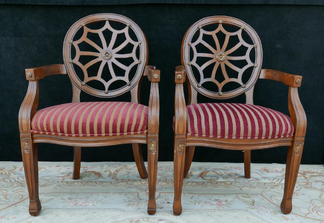 PR. WHEEL BACK OPEN ARM CHAIRS (1 of 7)