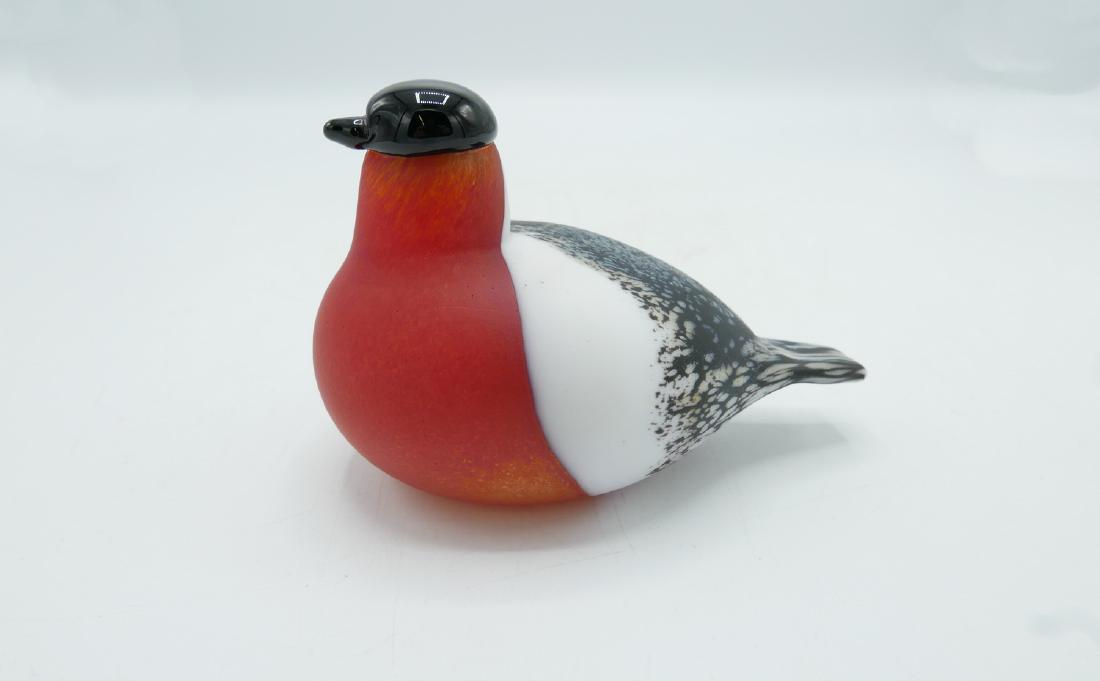 IITTALA TOIKKA BULLFINCH ART GLASS BIRD: IITTALA TOIKKA BULLFINCH ART GLASS BIRD