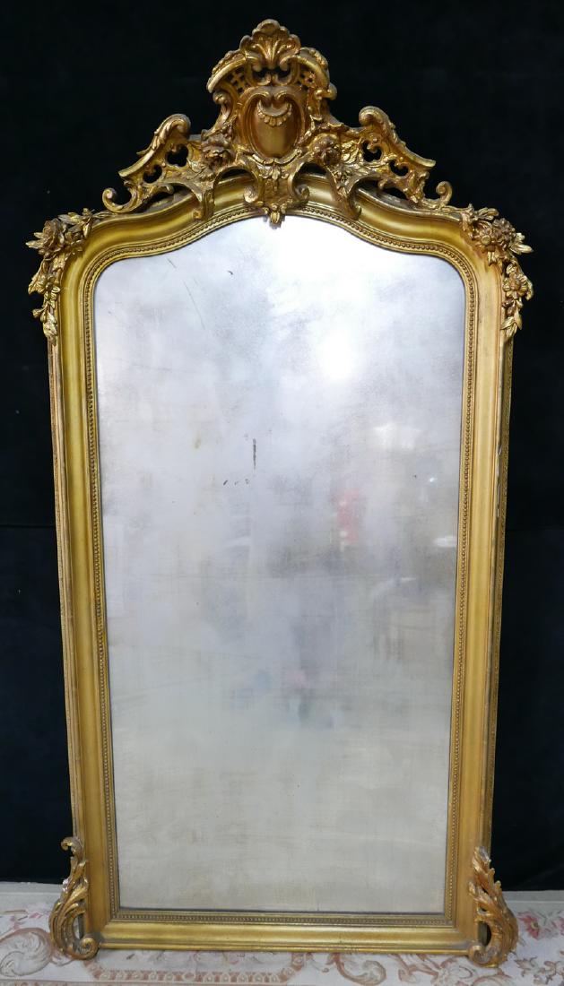 LARGE GILT FRAME PIER MIRROR (1 of 5)