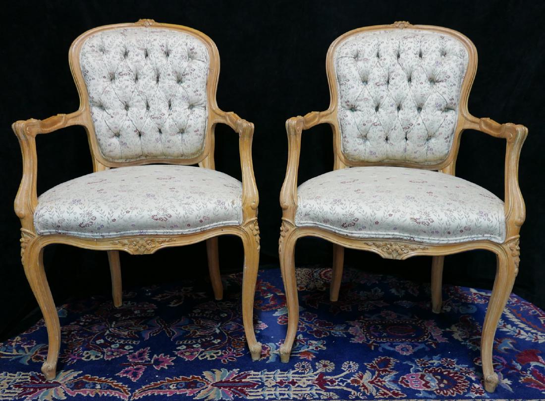 PR. LOUIS XV STYLE UPHOLSTERED FAUTEUILS (1 of 4)