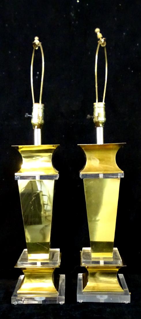 PR. BRASS & LUCITE LAMPS (1 of 3)