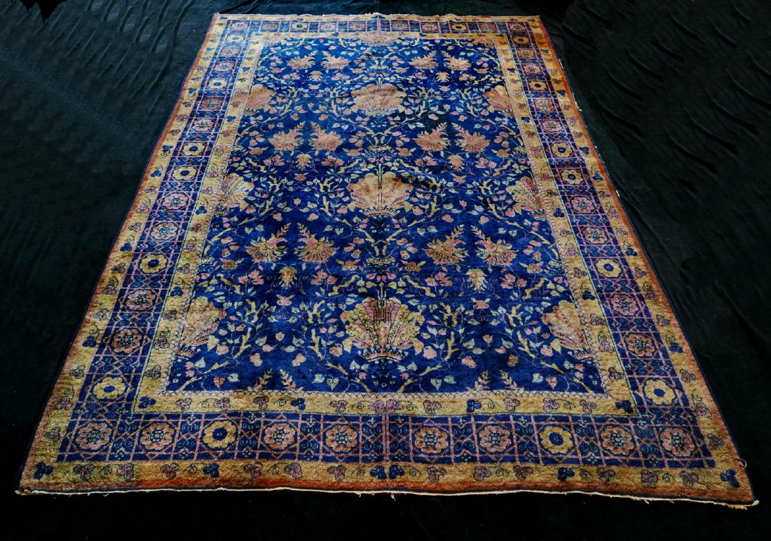 BLUE AGRA RUG 6' X 9': BLUE AGRA RUG 6' X 9'