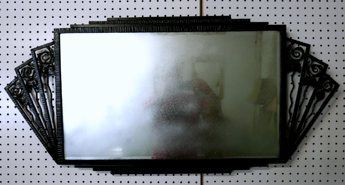ART DECO IRON MIRROR (1 of 3)