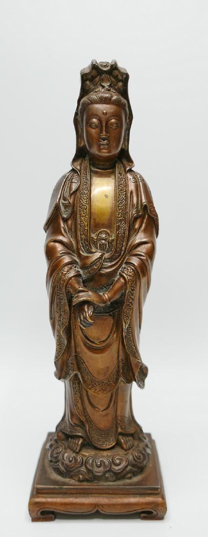 CHINESE BRONZE QUAN YIN (1 of 4)