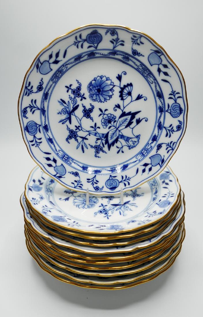 MEISSEN BLUE ONION PATTERN PLATES (1 of 2)
