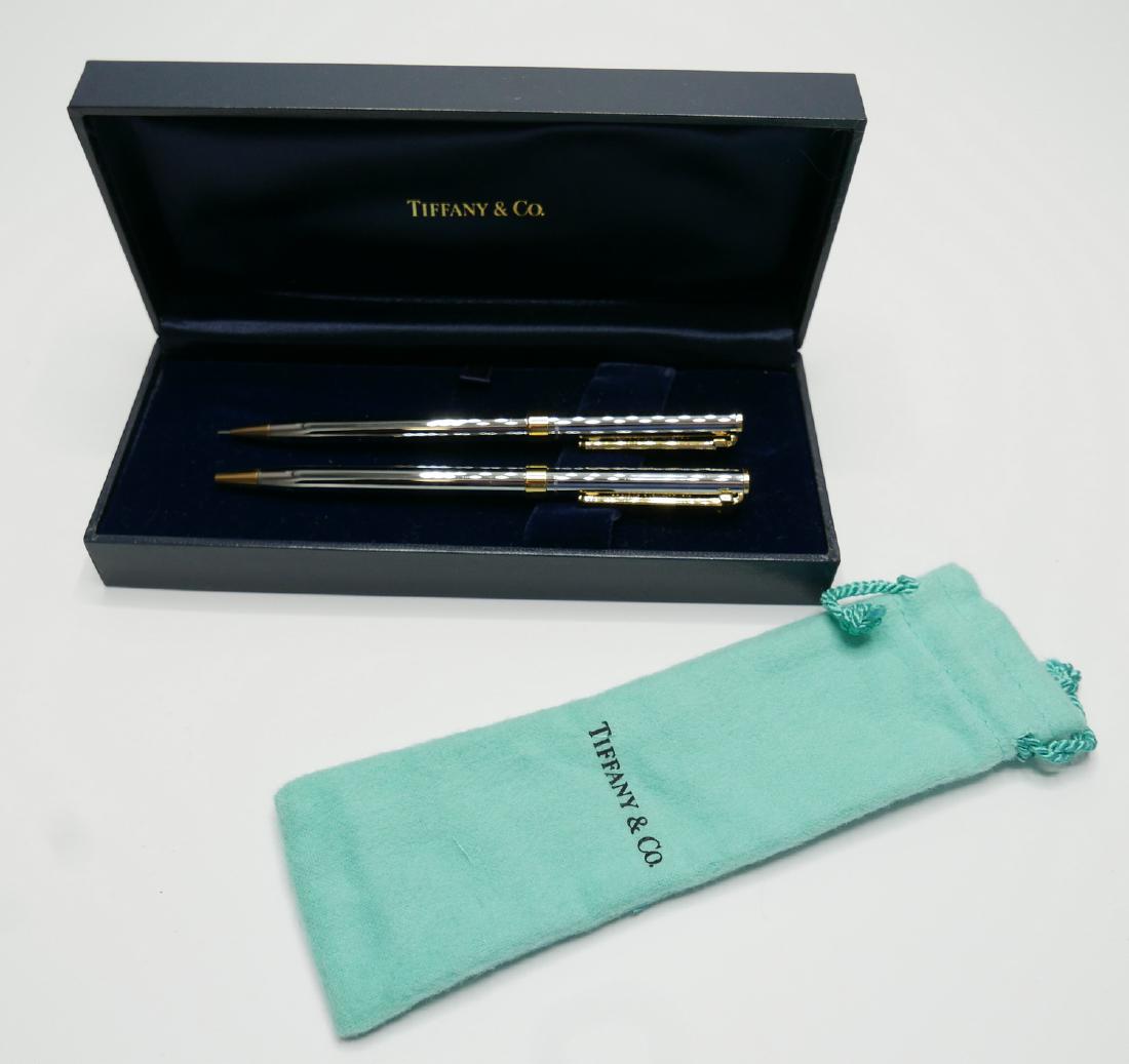 2 TIFFANY & CO. STERLING SILVER PENS W/ CASE & BAG (1 of 3)
