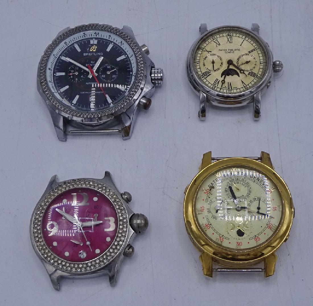 GROUP 4  WATCHES INC. FAUX BREITLING, CORUM & PATEK (1 of 9)