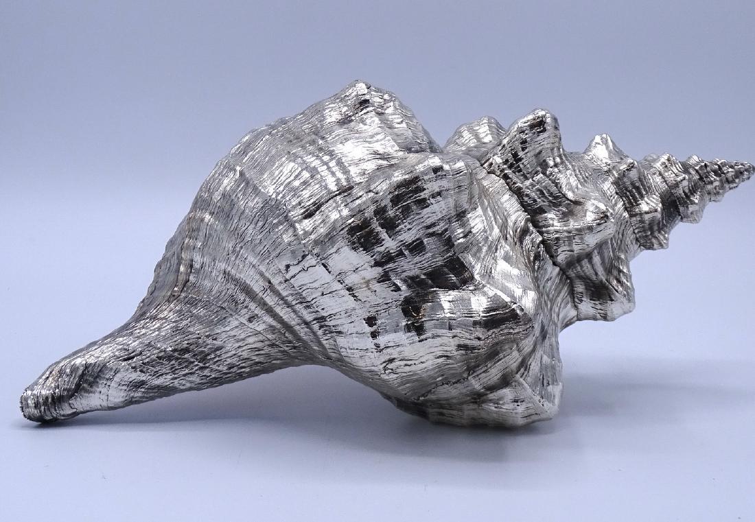 ITALIAN SILVERED CONCH SHELL (1 of 4)